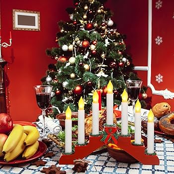 Amazon.co.jp: Bokon クリスマススウェーデン燭台木製ブリッジ